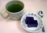 喫茶メニュー紫芋のようかん
